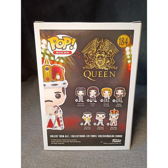Funko POP! Rocks Queen Freddie Mercury #184 Vinyl Figure - Picture 3 of 6